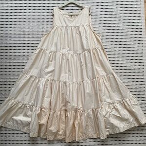 H&M Mama - Cream Trapeze Tiered Dress